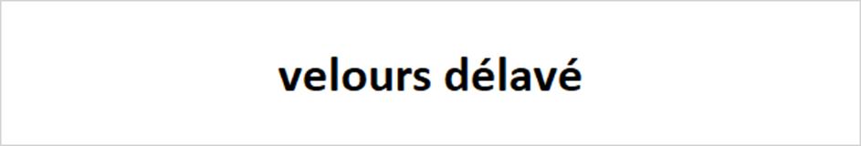velours délavé