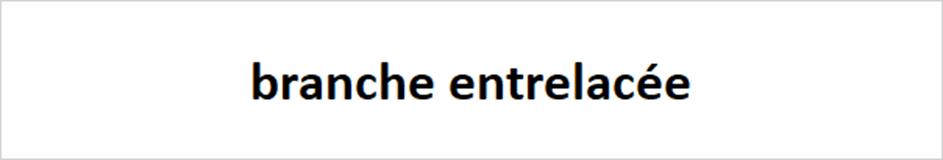 branche entrelacée
