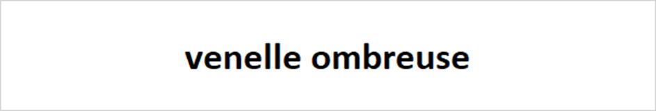 venelle ombreuse