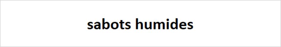 sabots humides