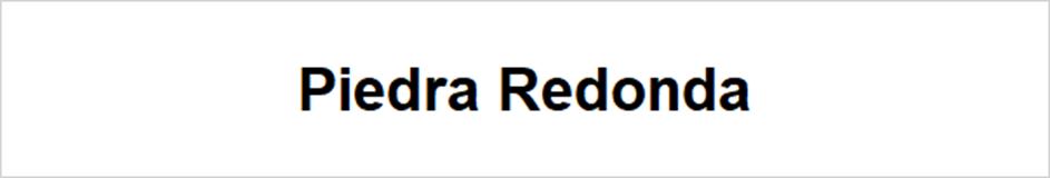 Piedra Redonda