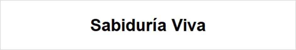 Sabiduria Viva