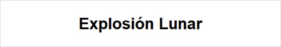 Explosión Lunar