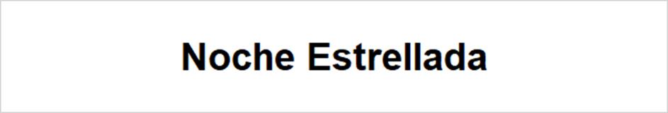 Noche Estrellada
