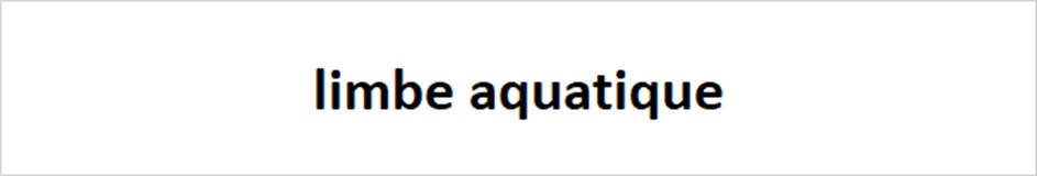 limbe aquatique