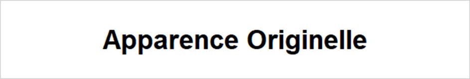 Apparence Originelle