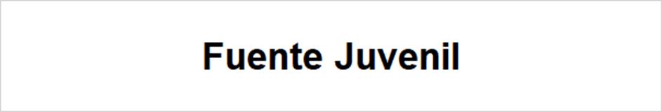 Fuente Juvenil