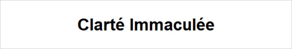 Clarté Immaculée
