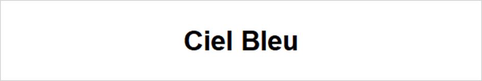 Ciel Bleu