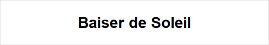 Baiser de Soleil