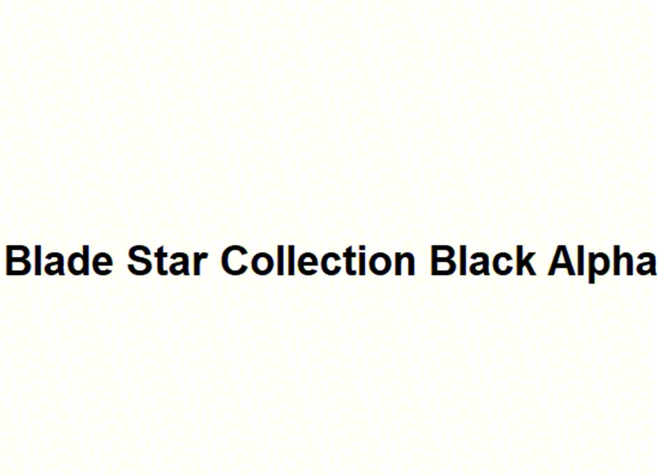 Blade Star Collection Black Alpha