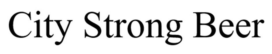 City Strong Beer