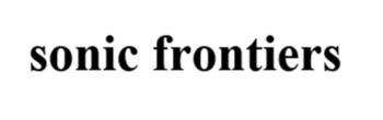 sonic frontiers