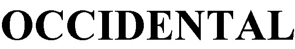 Изображение товарного знака OCCIDENTAL
