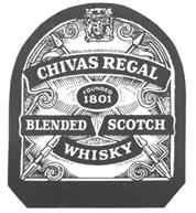 CHIVAS REGAL BLENDED SCOTCH WHISKY 1801 FOUNDI