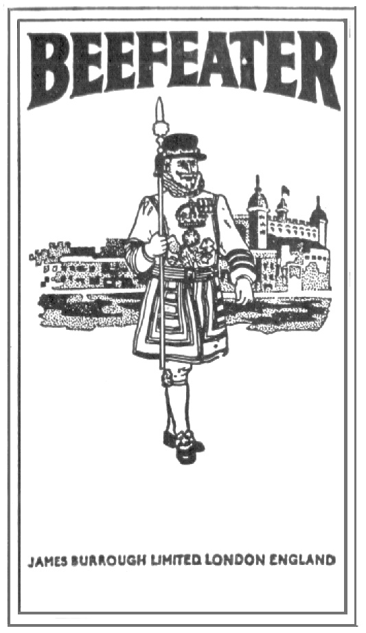 Изображение товарного знака BEEFEATER JAMES BURROUGH LIMITED LONDON ENGLAND
