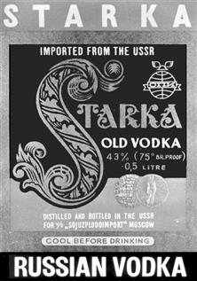STARKA IMPORTED FROM THE USSR STARKA OLD VODKA 43% (75° BR.PF) 0.5 LITRE DISTILLED AND BOTTLED IN THE USSR FDA 90.-5097/0001/DOT MOSCOW COOL BEFORE DRINKING RUSSIAN VODKA