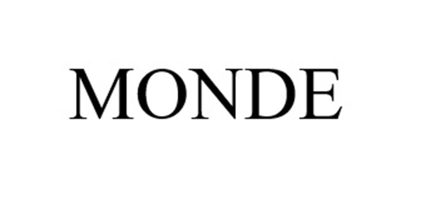 Изображение товарного знака MONDE