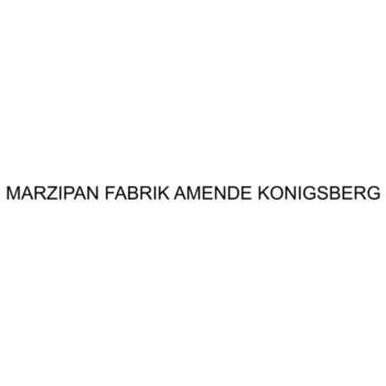 Изображение товарного знака MARZIPAN FABRIK AMENDE KONIGSBERG