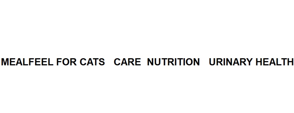Изображение товарного знака MEALFEEL FOR CATS CARE NUTRITION URINARY HEALTH