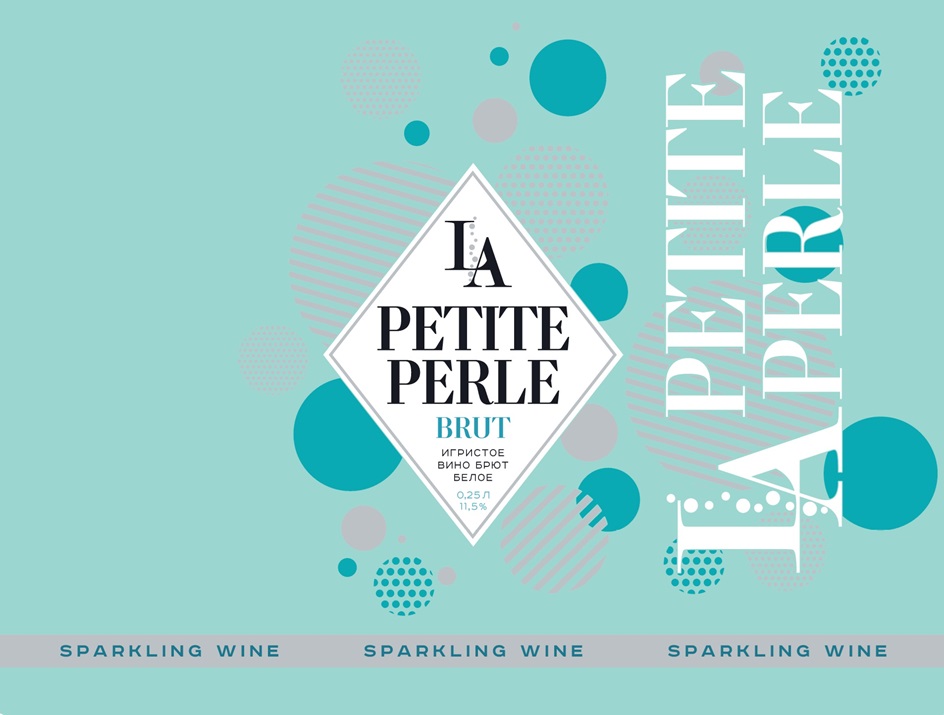 LA PETITE PERLE BRUT ИГРИСТОЕ ВИНО БРЮТ БЕЛОЕ 0,25 л 11,5% SPARKLING WINE SPARKLING WINE SPARKLING WINE