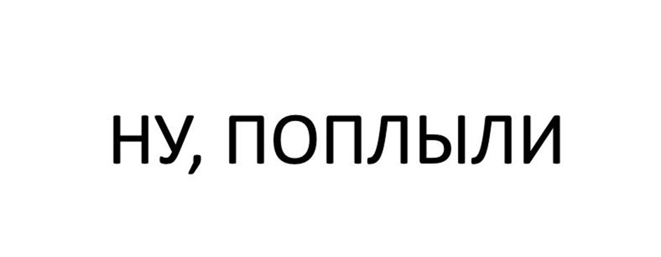 НУ, ПОПЛЫЛИ