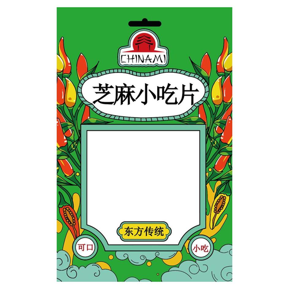 Изображение товарного знака CHINAMI 芝麻小吃片 东方传统 可口 小吃