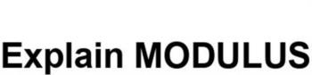 Изображение товарного знака Explain MODULUS