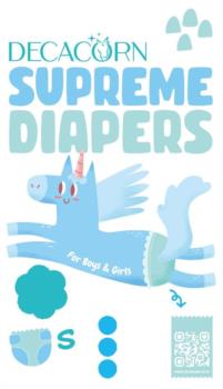 DECACORN SUPREME DIAPERS 4 Boy & Girls S