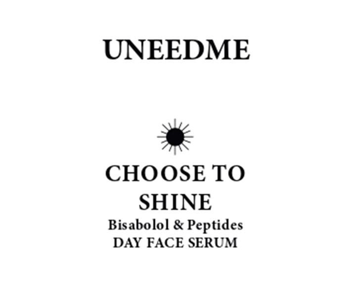 UNEEDME CHOOSE TO SHINE Bisabolol & Peptides DAY FACE SERUM