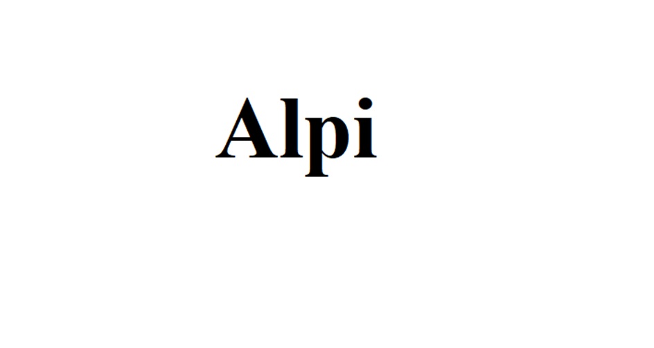 Изображение товарного знака Alpi