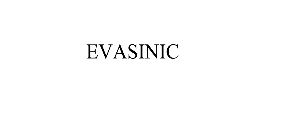 Изображение товарного знака EVASINIC