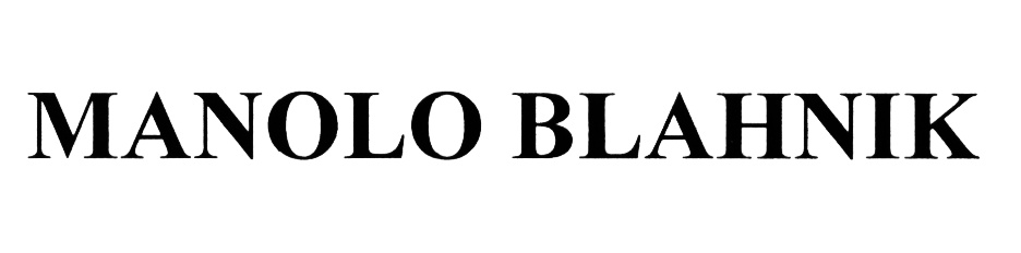 MANOLO BLAHNIK