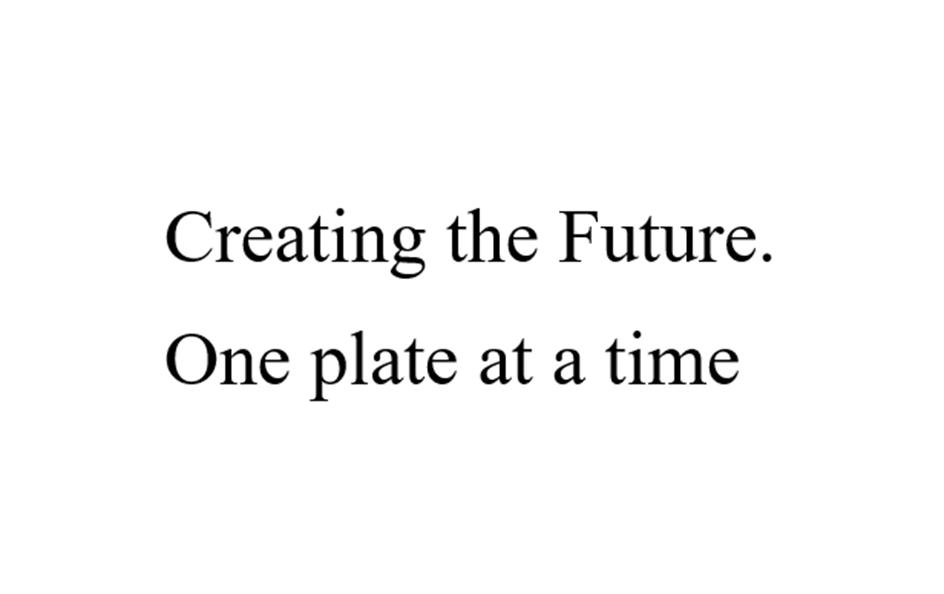 Изображение товарного знака Creating the Future. One plate at a time