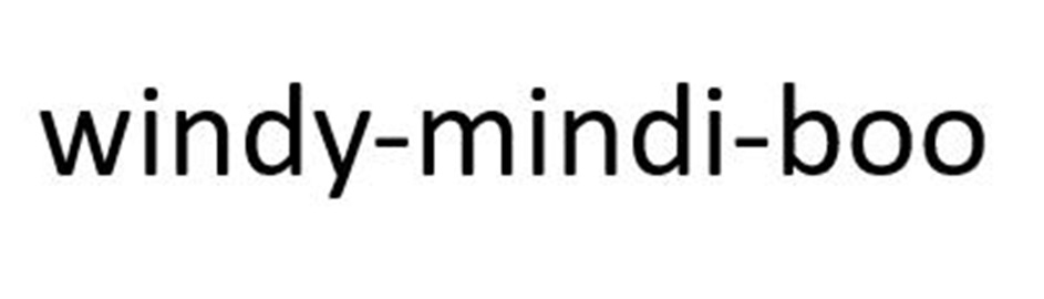 Изображение товарного знака windy-mindi-boo