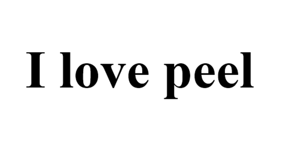 I love peel
