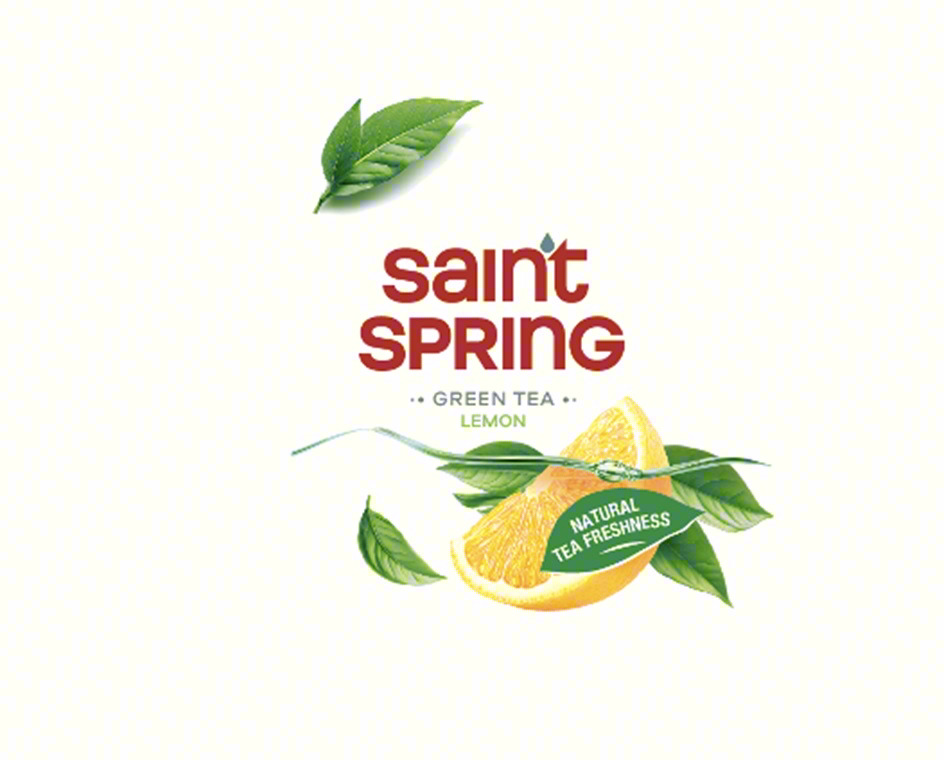 Изображение товарного знака saint SPRING GREEN TEA LEMON NATURAL TEA FRESHNESS