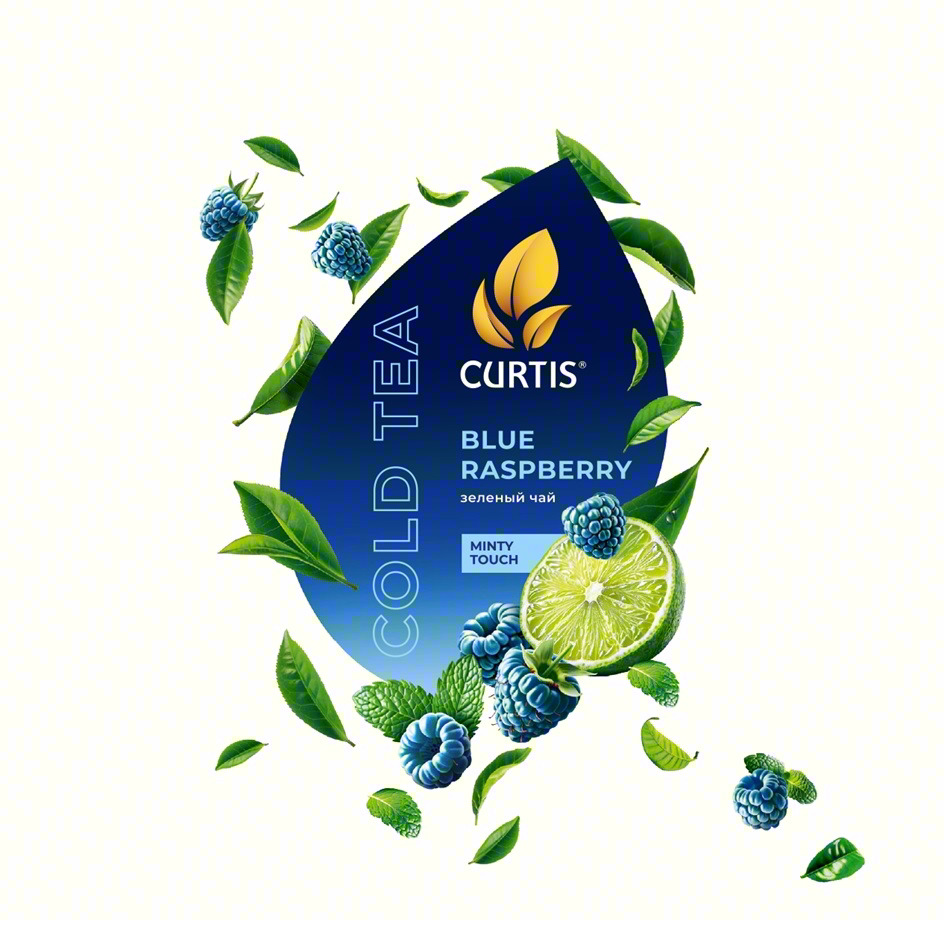 COLD TEA CURTIS BLUE RASPBERRY зеленый чай MINTY TOUCH