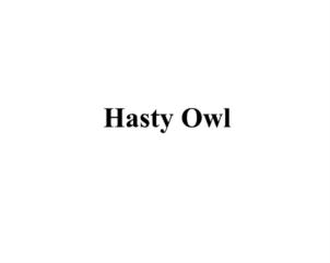 Hasty Owl