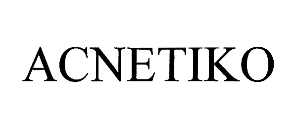 Изображение товарного знака ACNETIKO