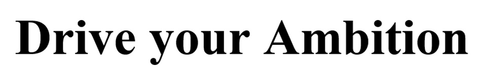 Изображение товарного знака Drive your Ambition