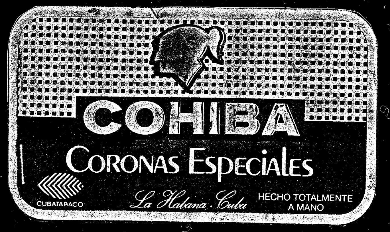 COHIBA CORONAS ESPECIALES La Habana - Cuba CUBATABACO HECHO TOTALMENTE A MANO