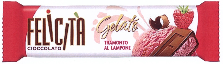 FELICITA cioccolato Gelato AL LAMPONE