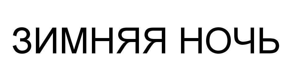 ЗИМНЯЯ НОЧЬ