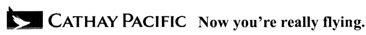 Изображение товарного знака CATHAY PACIFIC Now you’re really flying.