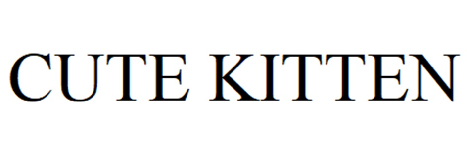 CUTE KITTEN