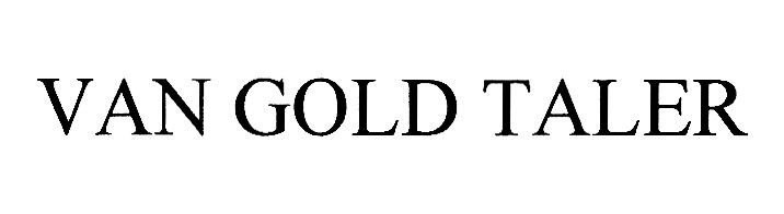 VAN GOLD TALER