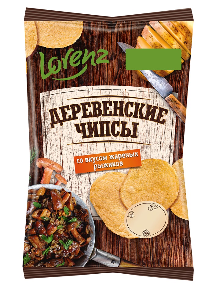 Lovenz ДЕРЕВЕНСКИЕ ЧИПСЫ со вкусом жареных рыжиков