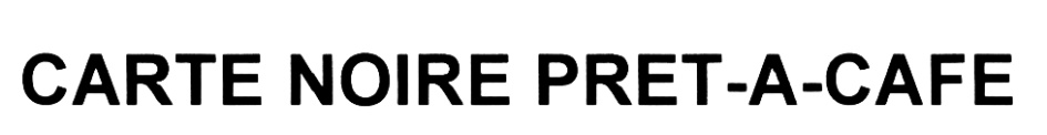 CARTE NOIRE PRET-A-CAFE