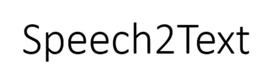 Speech2Text